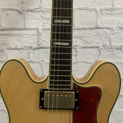 2004 Epiphone MIK Sheraton II Hollowbody Electric - Natural w/ Hardshell Case