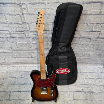 G&L  ASAT Classic Tribute Sunburst Semi-Hollow Body Electric Guitar
