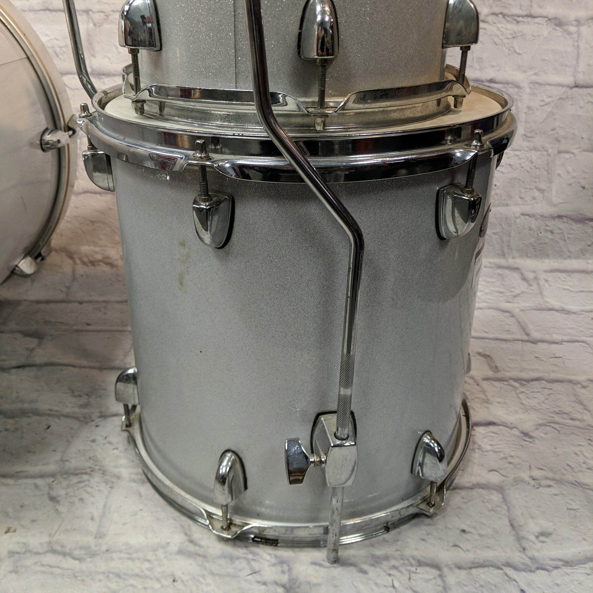SPL Street Bop Birch Ply 3 Piece Shell Pack Silver Metallic  Drum Kit
