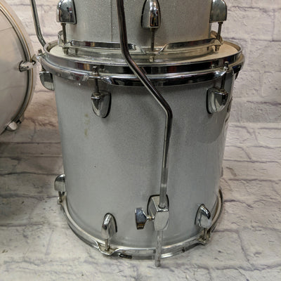 SPL Street Bop Birch Ply 3 Piece Shell Pack Silver Metallic  Drum Kit
