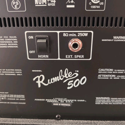 Fender Rumble 500 V3 500-Watt 2x10" Bass Combo