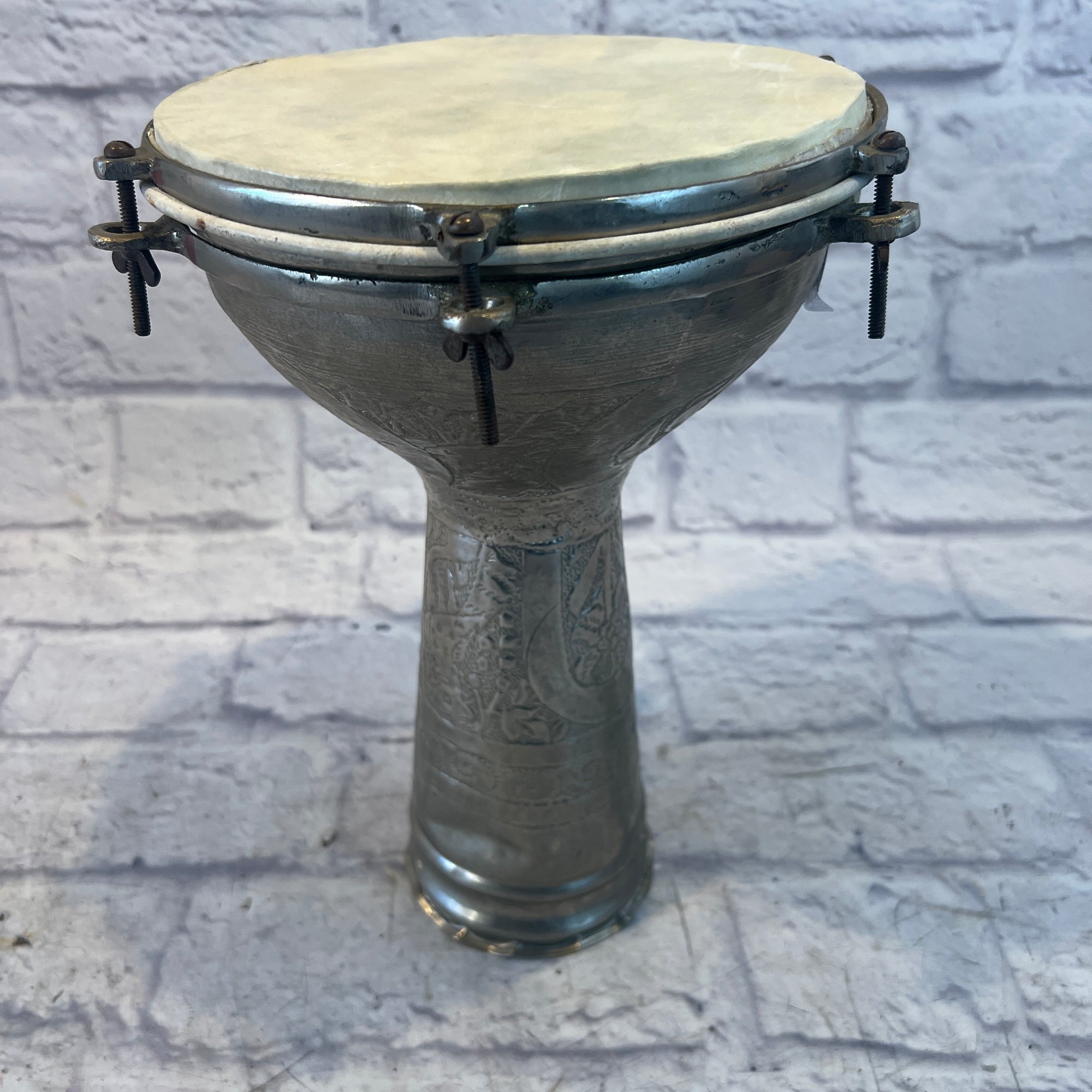 Unknown 8 Inch Metal Doumbek.