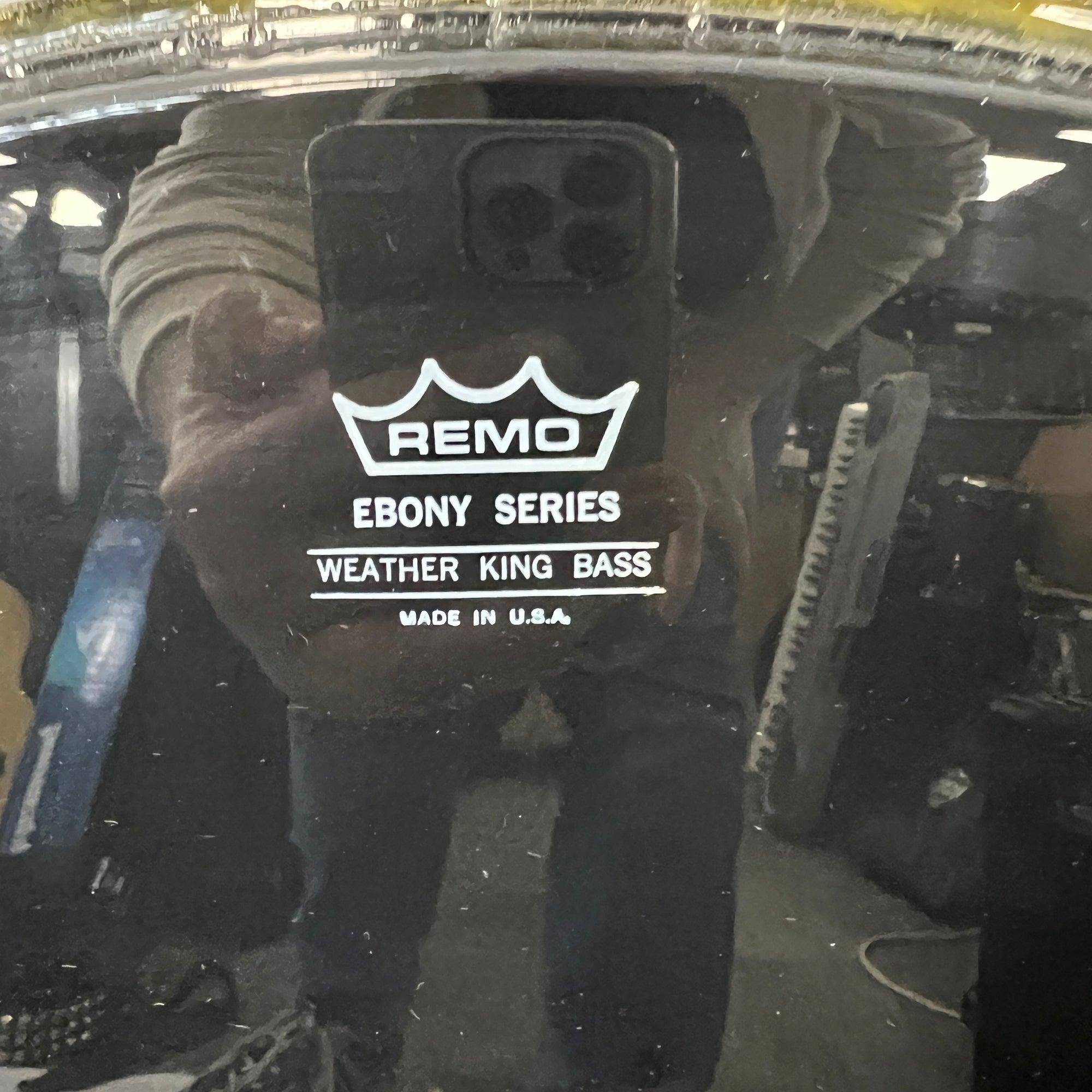 Remo 24 Weather King Bass Drum Head Harley Logo