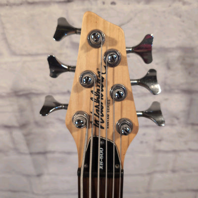 Washburn XB600 Bantam Series 6 String Bass Guitar Trans Red