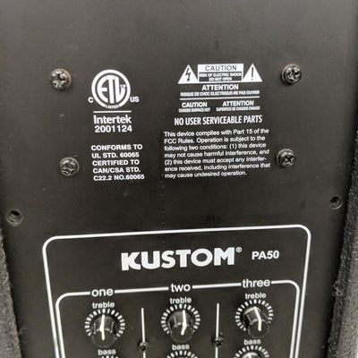 Kustom PA50 Portable Powered PA Speaker (AS IS)