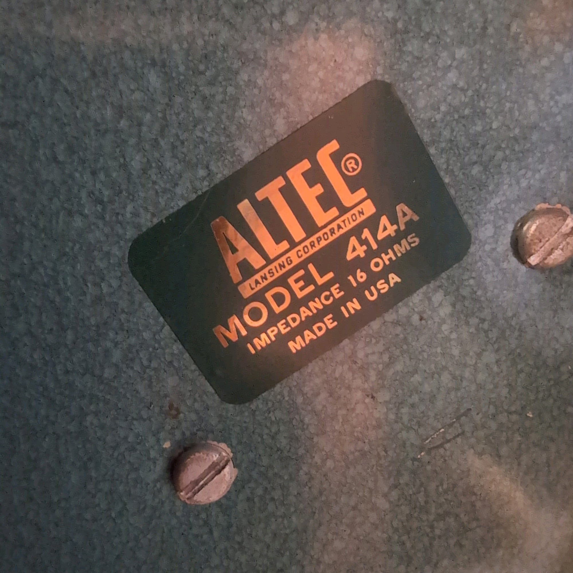 Fender 1x12 Laquered Tweed Extension Cab with Vintage Altec Lansing 414A Speaker