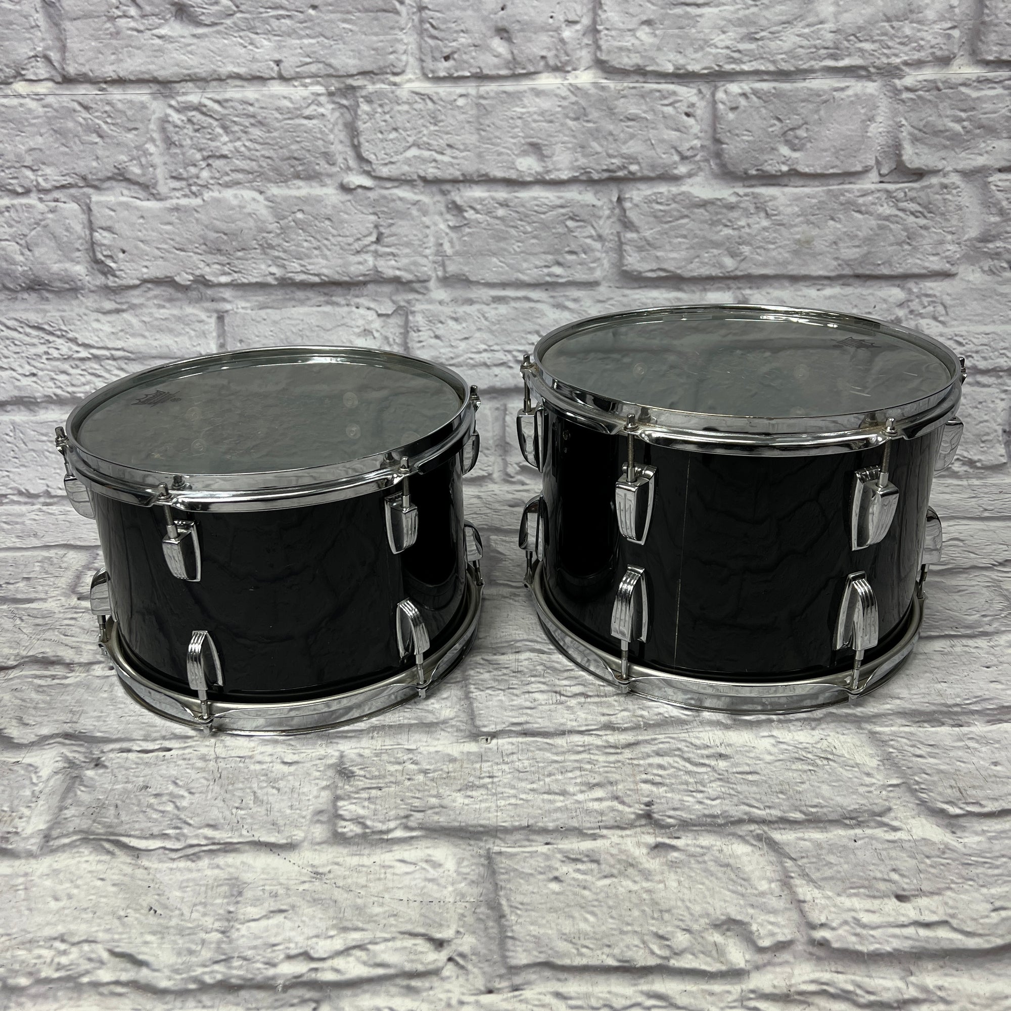 Ludwig Blue Olive Vistalite 12 13 16 22 with 14x5 Snare - Black