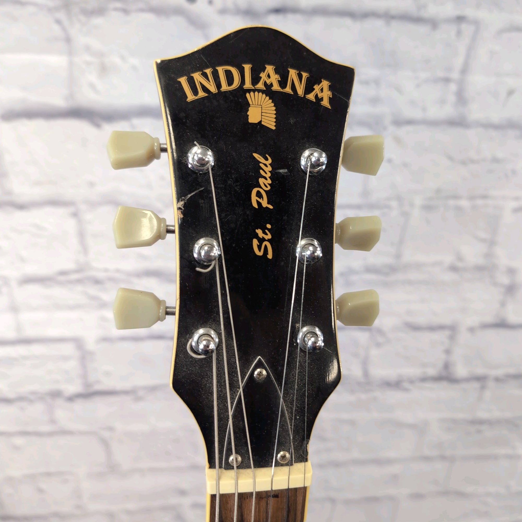 Indiana LP Style Red Yellow Burst Set Neck Electric Guitar