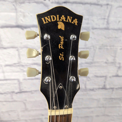 Indiana LP Style Red Yellow Burst Set Neck Electric Guitar