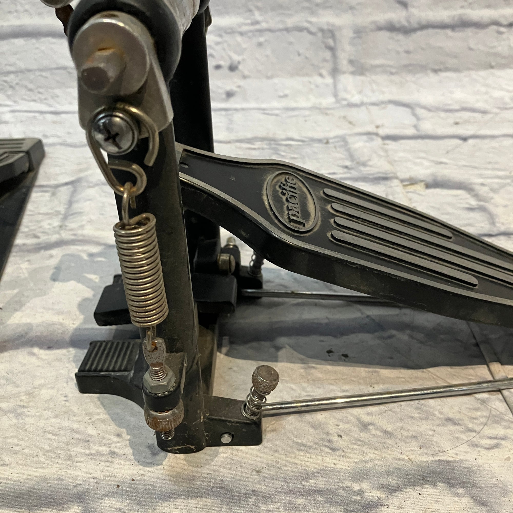 Pacific Double Kick  (as is - missing linkage arm and left beater)  Bass Drum Pedal