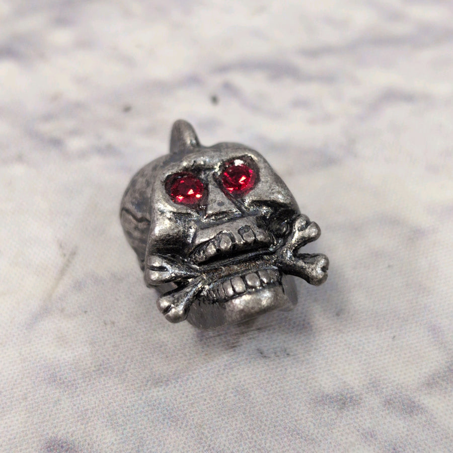 Electric Guitar Skull Knob w/ Red Eyes