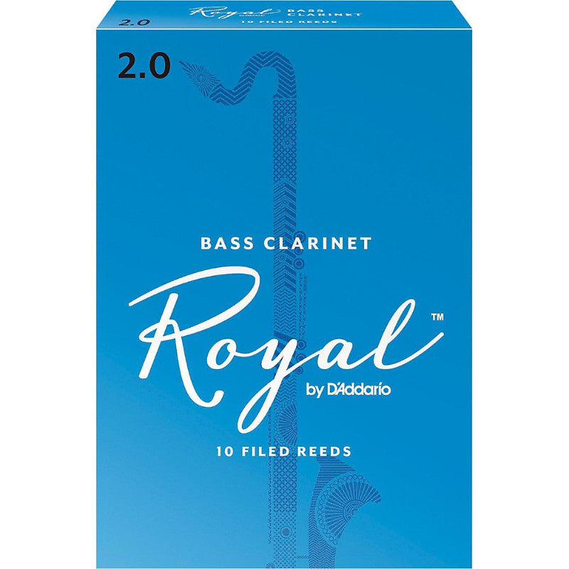 Rico Royal Bass Clarinet Reeds Strength 2 Box of 10