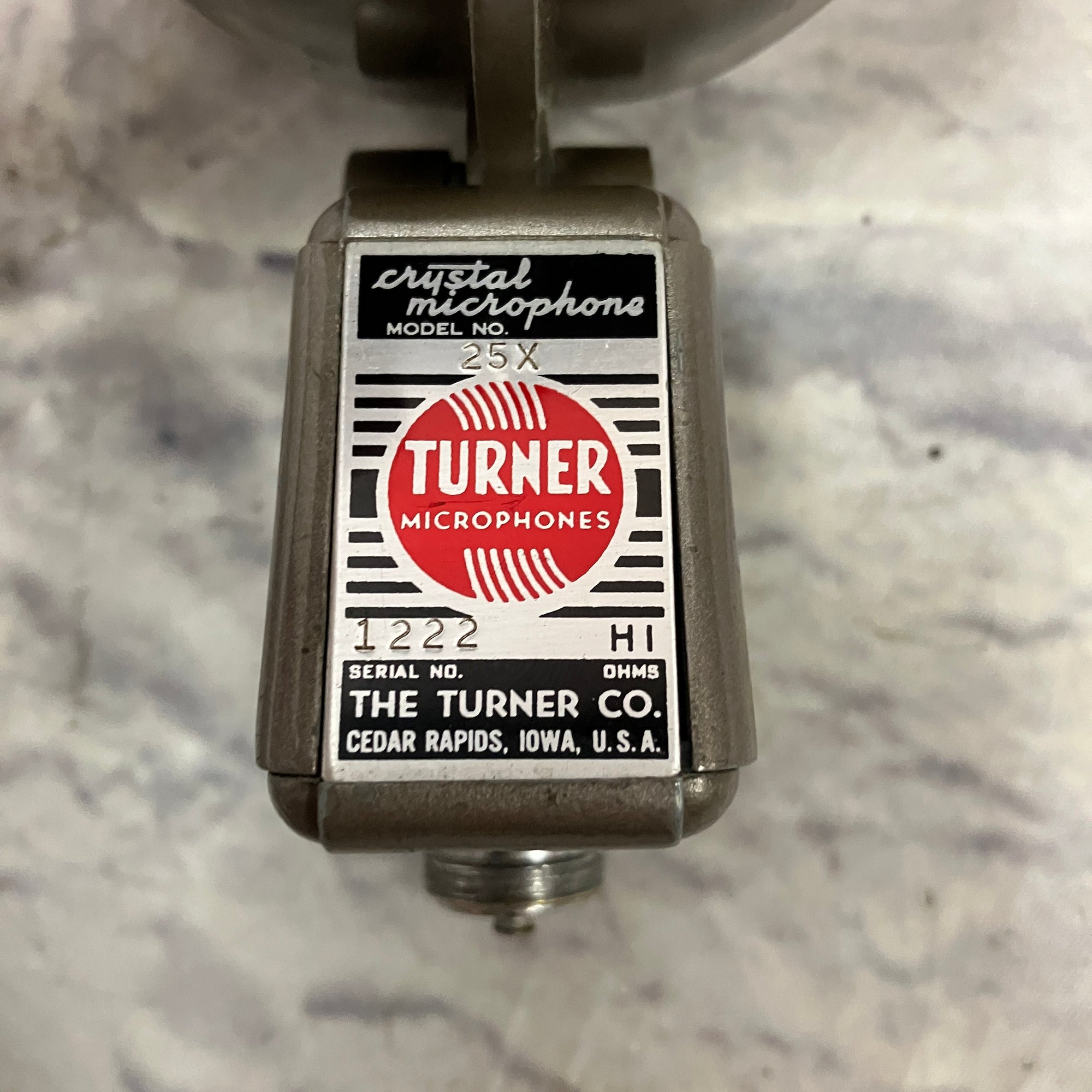 Turner 25X Vintage Crystal Microphone
