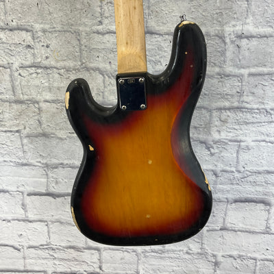 Unknown Fretless P Bass Upright Setup Bass Guitar 4 String