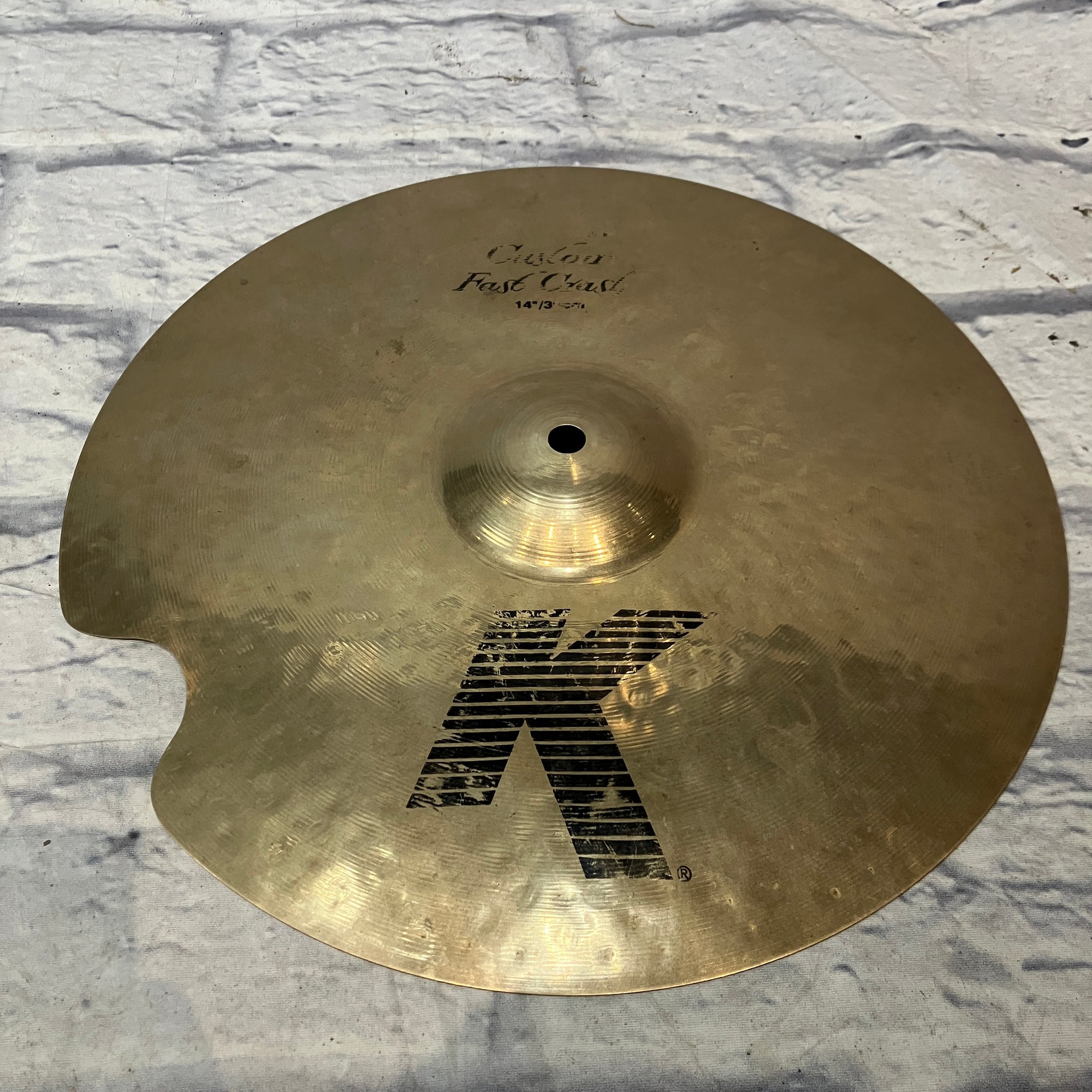 Zildjian K Custom Fast Crash 14" Repaired