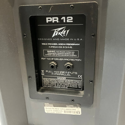 Peavey PR12 400w Passive Speaker Pair