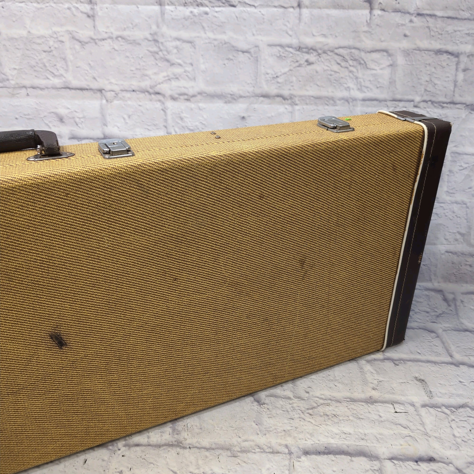 Unknown Tweed Solid Body Electric Guitar Hard Case
