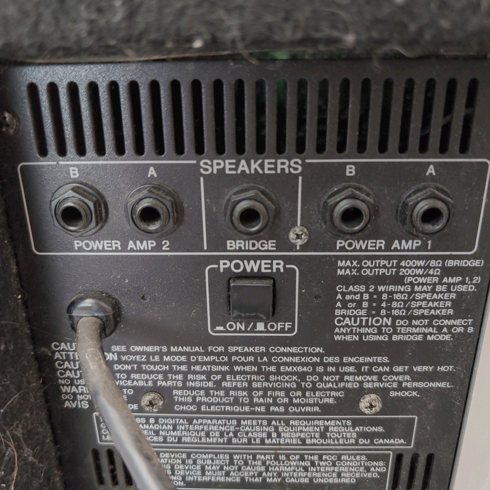 Yamaha EMX640 6 Channel Powered Mixer