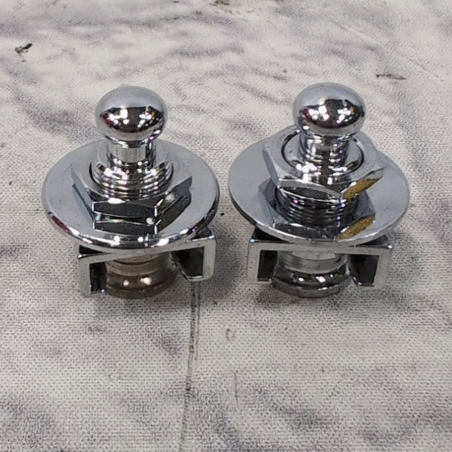 Schaller Chrome Security Strap Locks/Buttons (Pair)