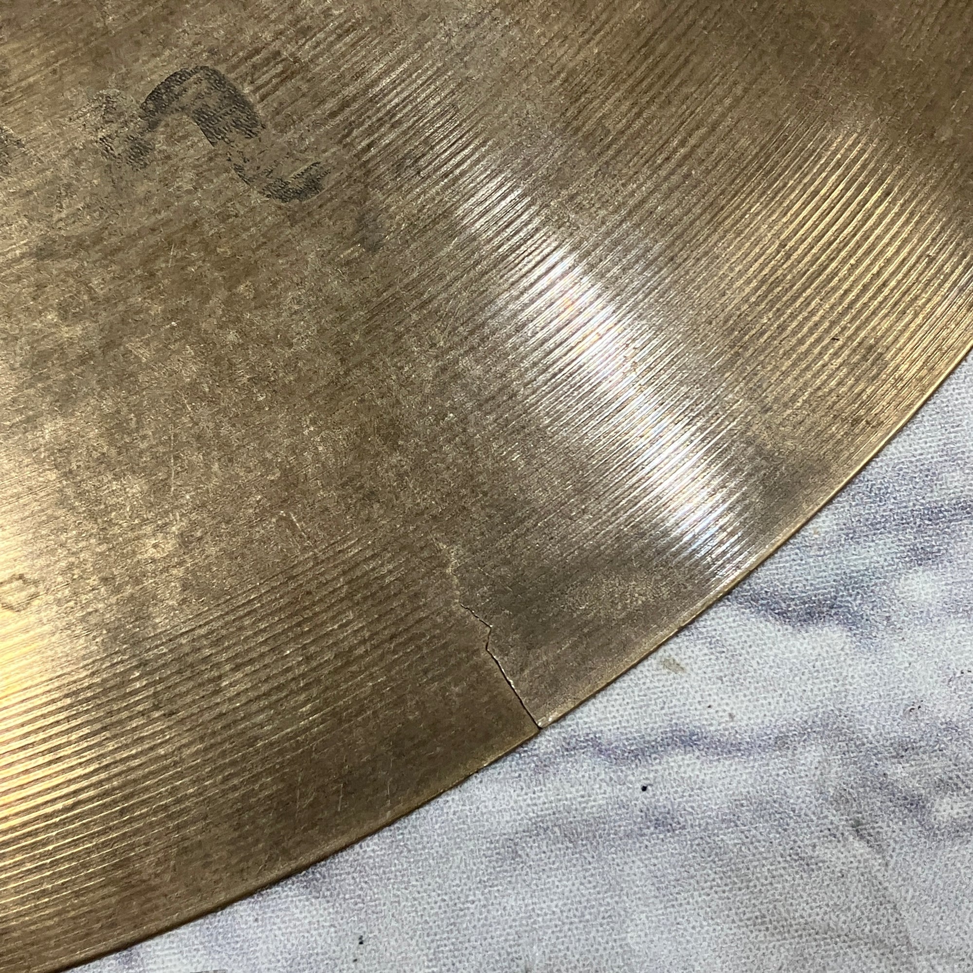 Zildjian 14 A Custom Mastersound Hi Hat Top CRACKED