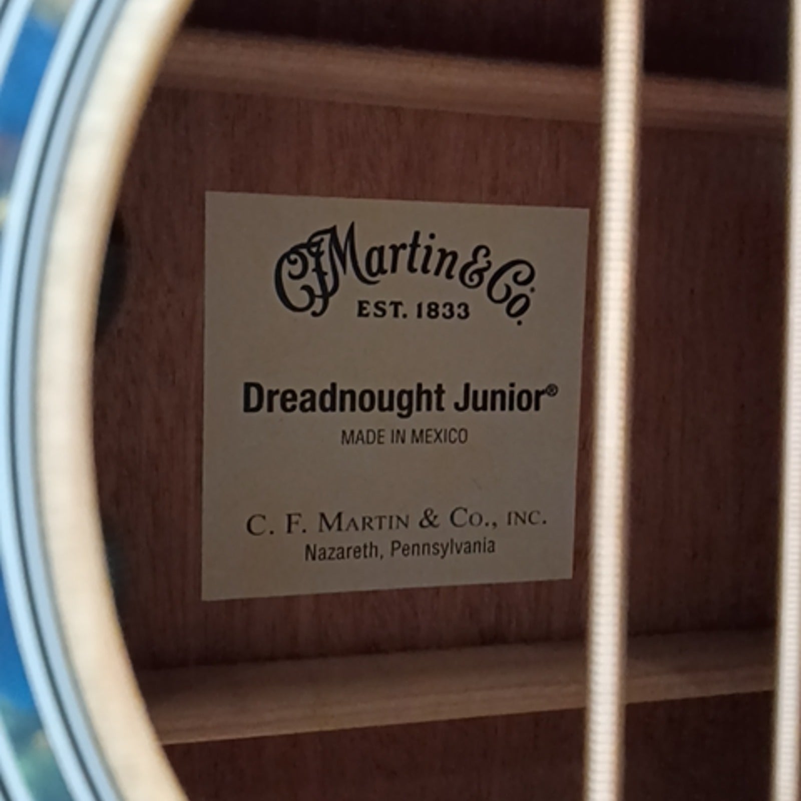 Martin Martin D Jr-E Dreadnought Acoustic/Electric Guitar with Gig  Acoustic Guitar