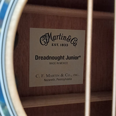 Martin Martin D Jr-E Dreadnought Acoustic/Electric Guitar with Gig  Acoustic Guitar