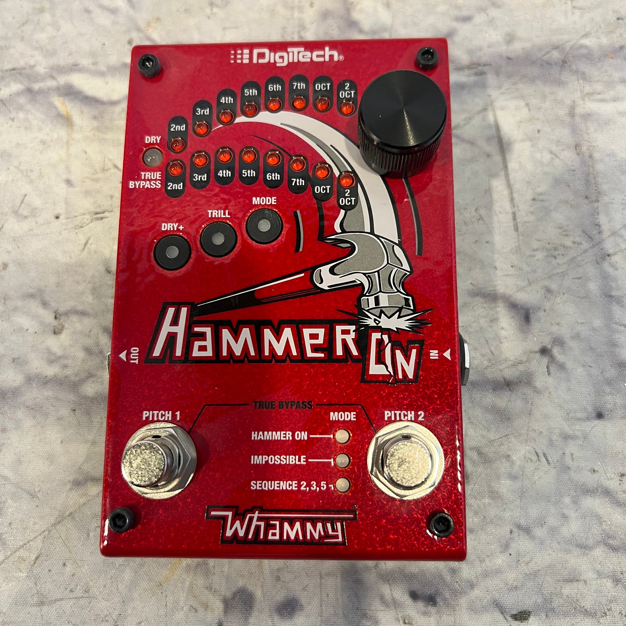 Digitech Hammer On Whammy Pedal