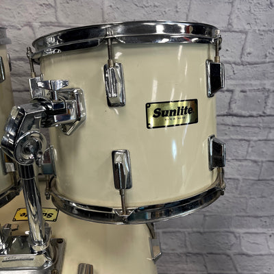 Sunlite 3 Piece Drumset White