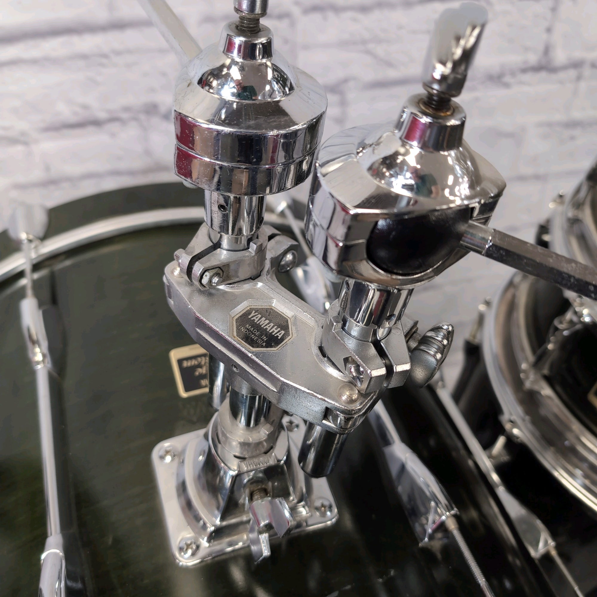 Yamaha Stage Custom 5pc Transparent Green Drum Set