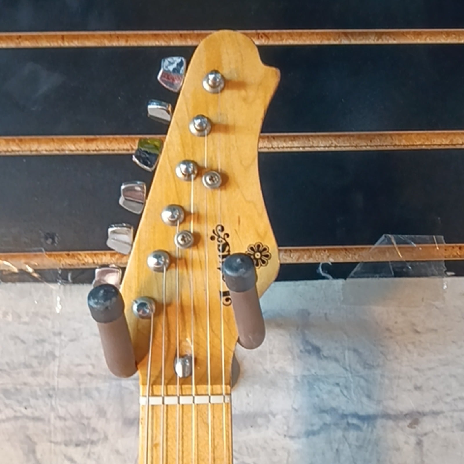 Lotus S-Style Red Electric Guitar with Bullet Truss Rod