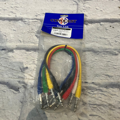 Conquest TRS Patch Cables 6 Pack STS-AC 1' 6-PK