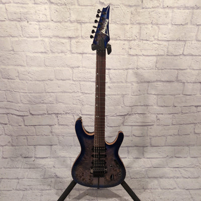 Ibanez Premium S1070PBZ Electric Guitar Cerulean Blue Burst with Original Gig Bag