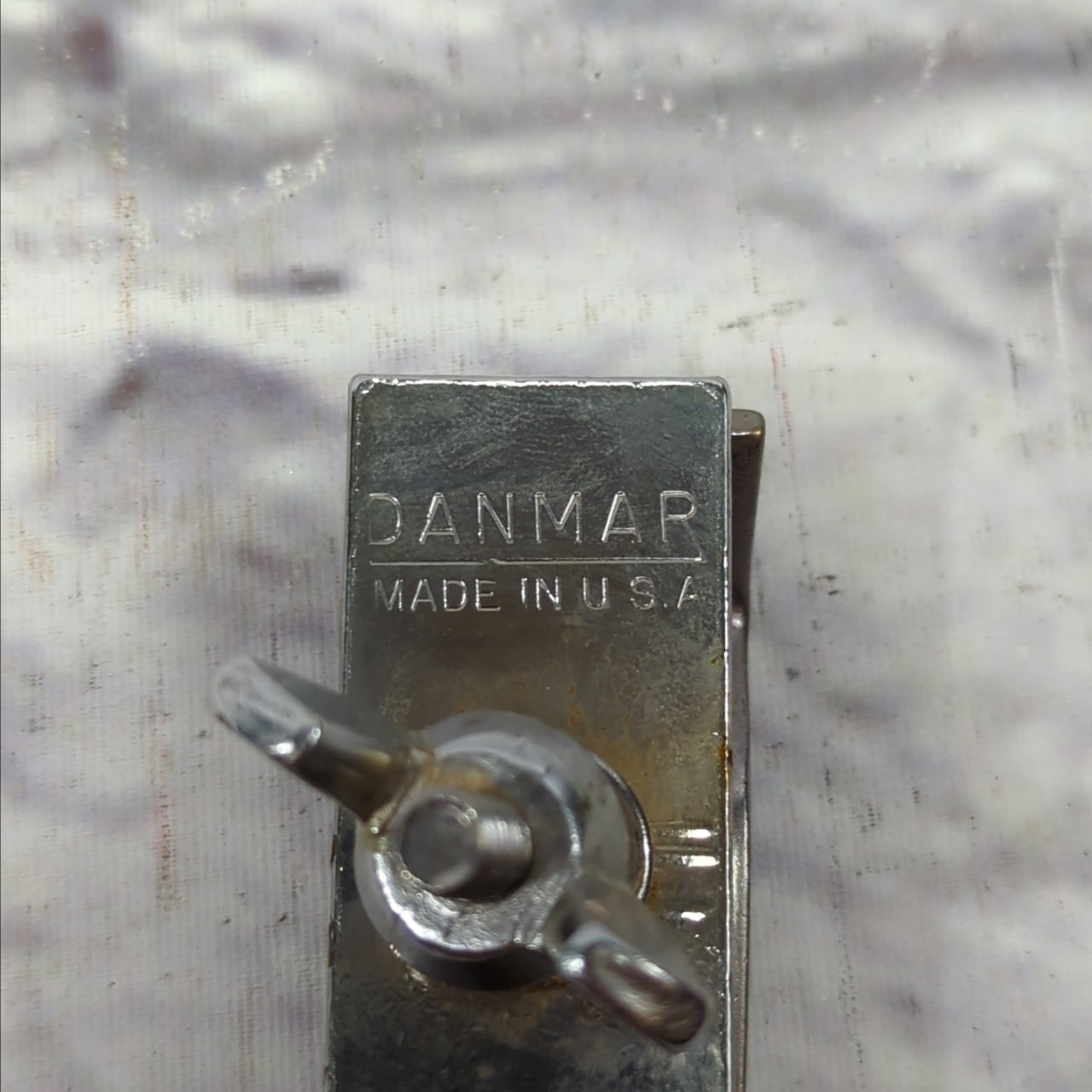 Vintage Danmar Cowbell Long Straight Mount Made in USA