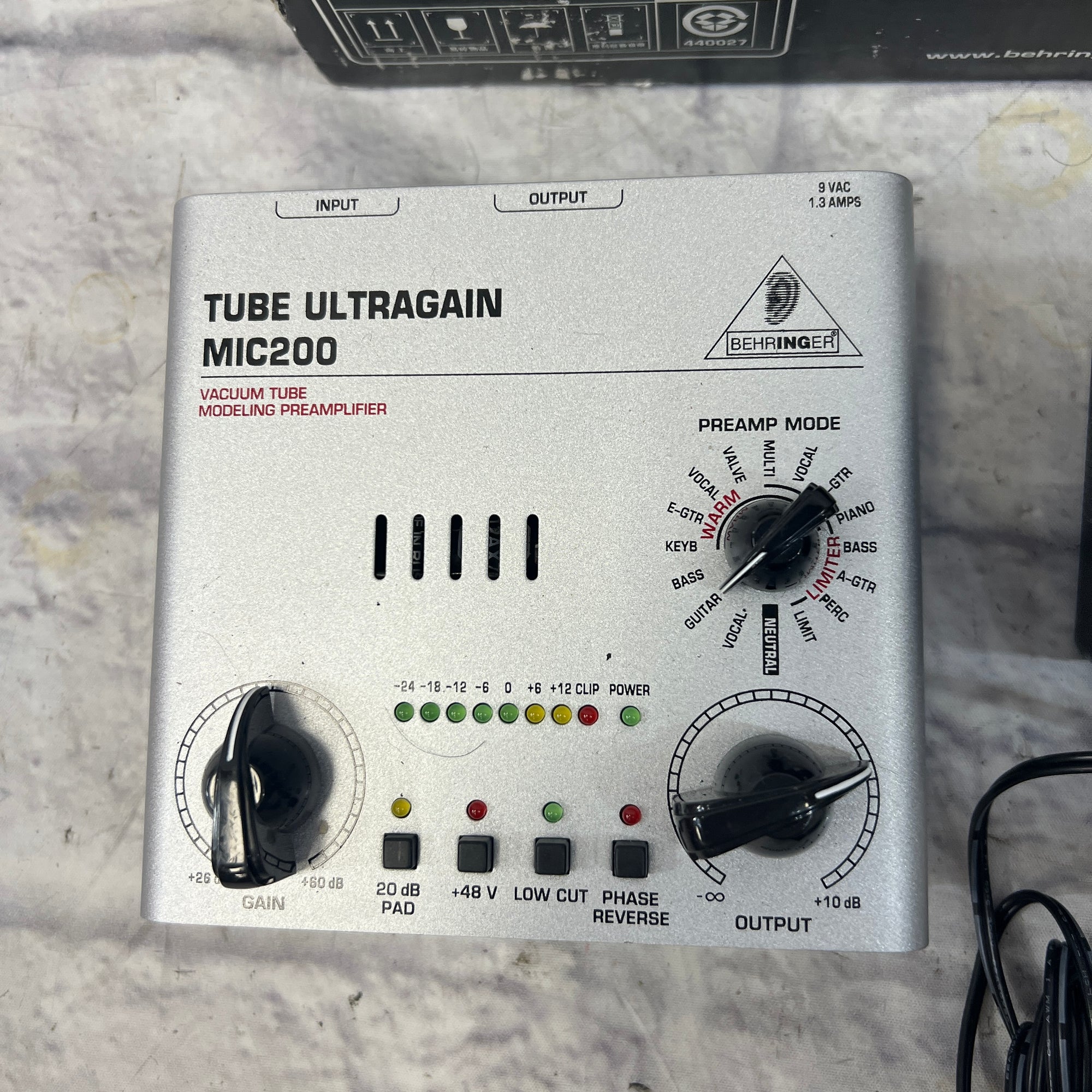 Behringer MIC200 Tube Microphone Preamp