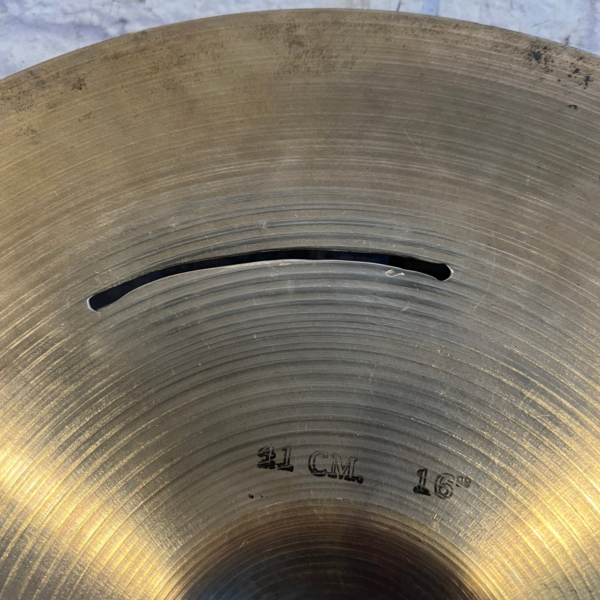 Sabian 16 Thin Crash Early 80s Repaired Crack