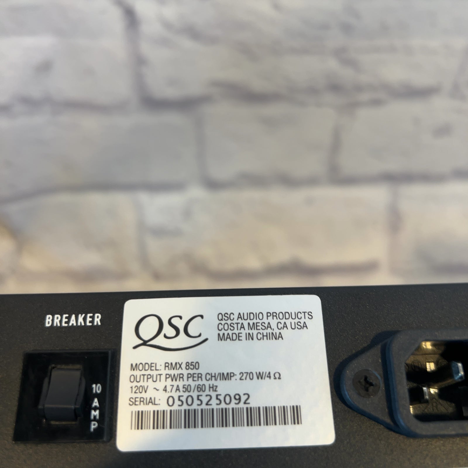 QSC RMX850 Power Amp