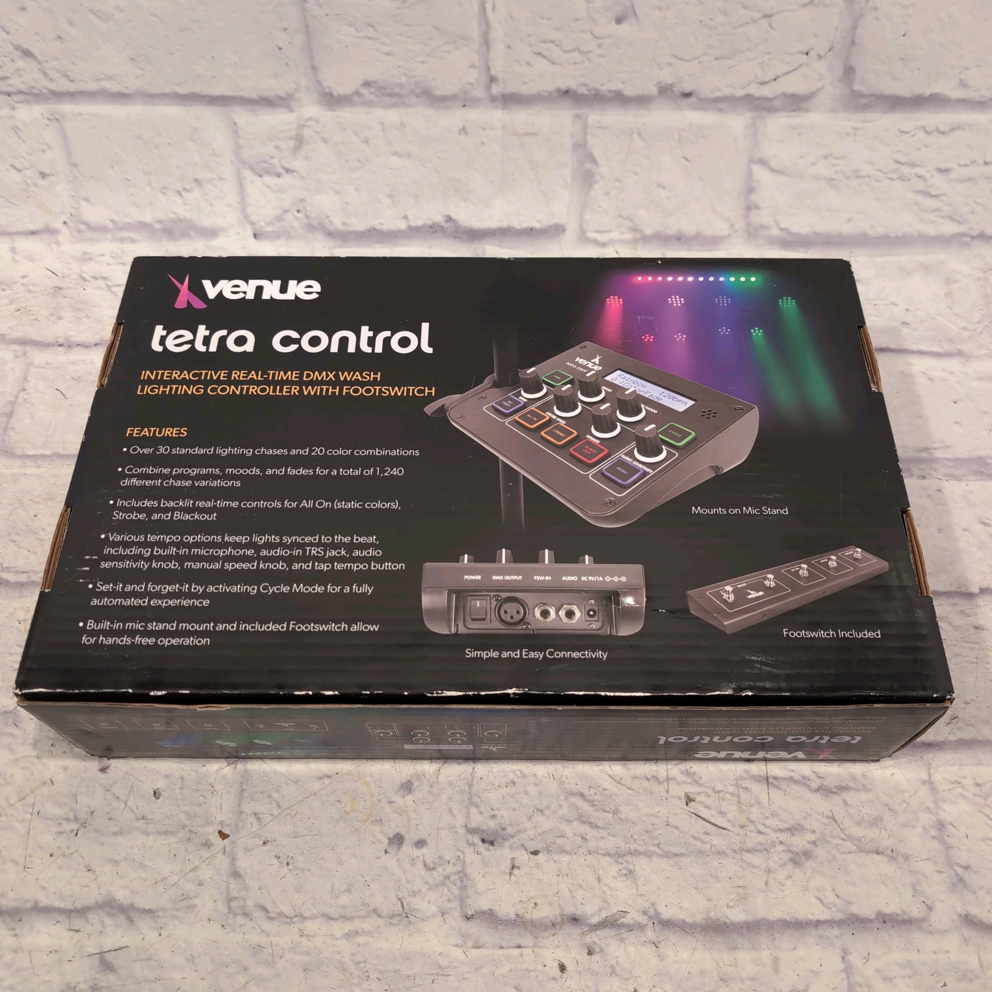 Venue Tetra Control DMX Controller and Footswitch