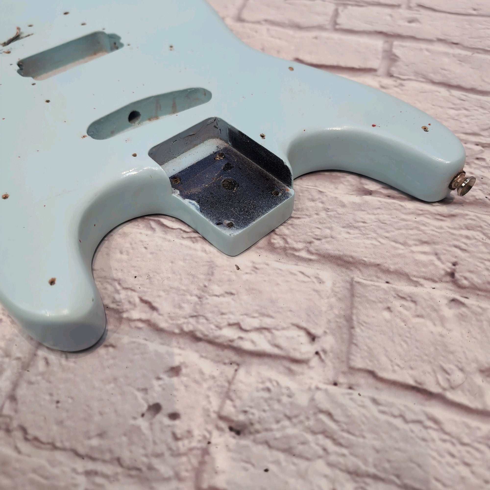 Light Blue Relic Stratocaster Style Electric Guitar Body