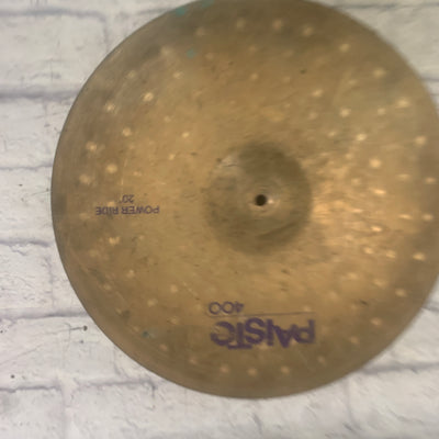 Paiste 20'' 400 Power Ride Crash Ride Cymbal
