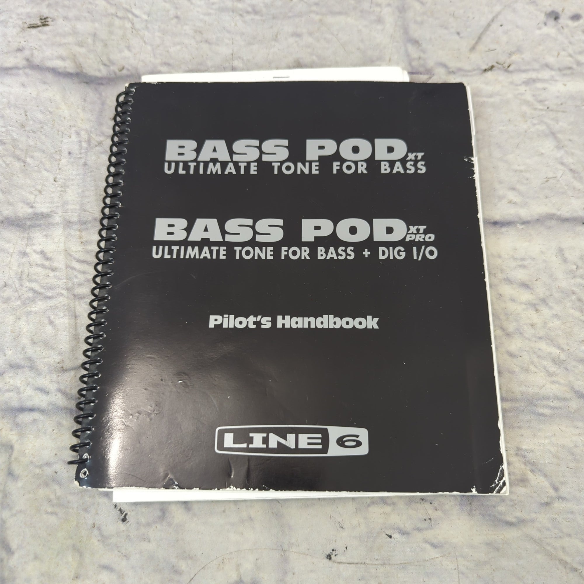 Line 6 Bass Pod XT XTPro Pilot's Handbook Operation Manual