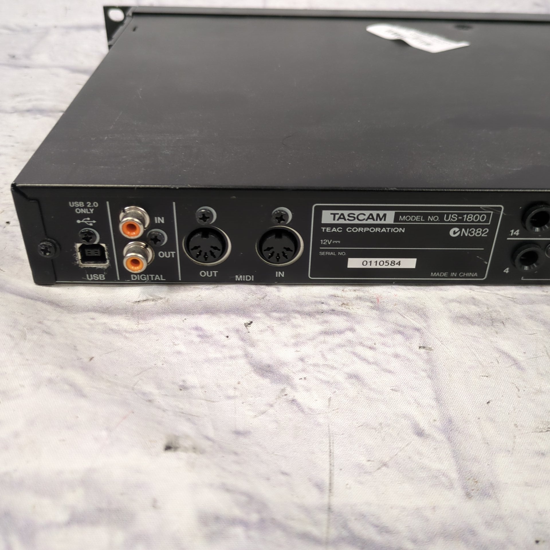 Tascam US-1800 Rack Mount USB Interface - Evolution Music