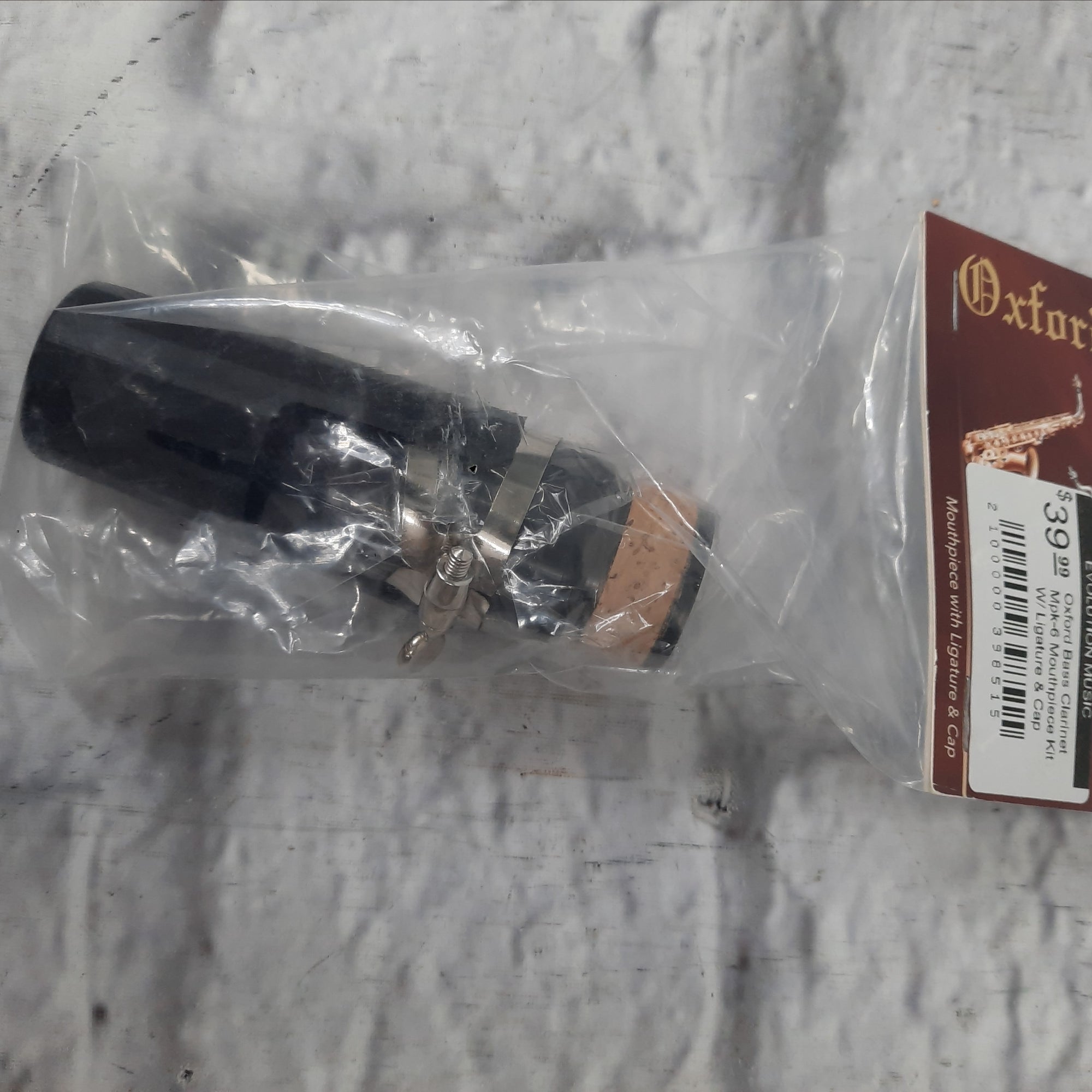 Oxford Bass Clarinet Mpk-6 Mouthpiece Kit W/ Ligature & Cap