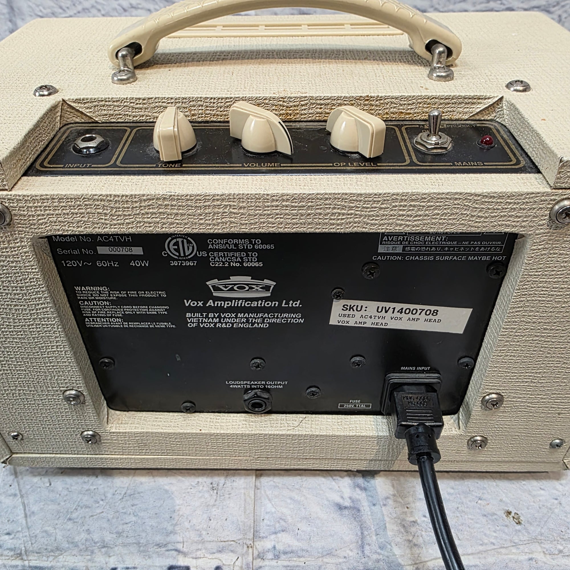 Vox AC4TVH Amps