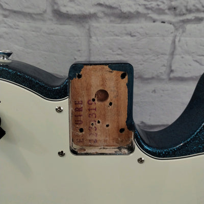 Squier Esquire Deluxe Blue Sparkle Loaded Body