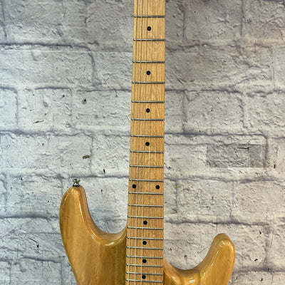Viper S Style Solid Body Natural Finish Electric Guitar