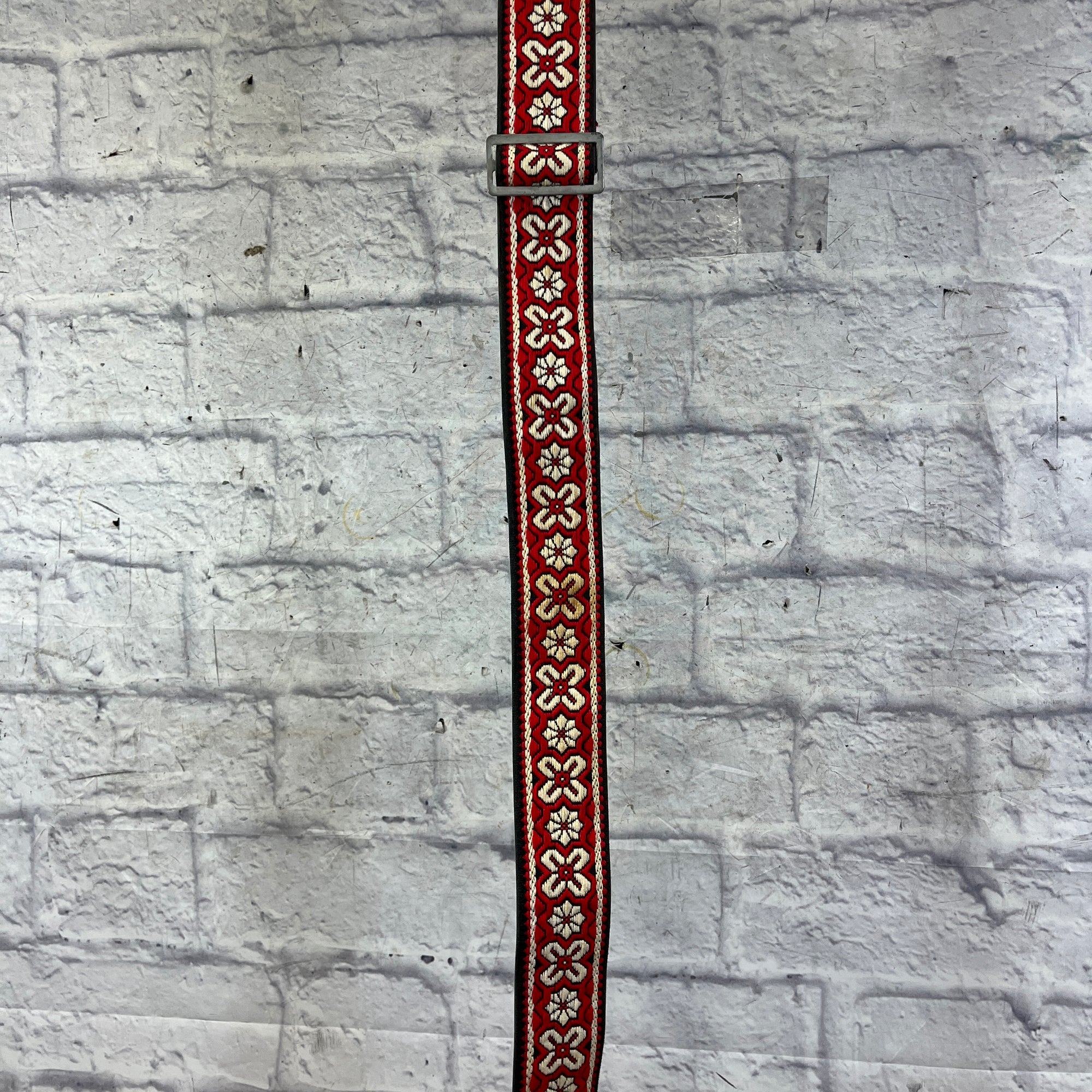 Ace Straps Vintage 1960s Red Greenwich Guitar Strap