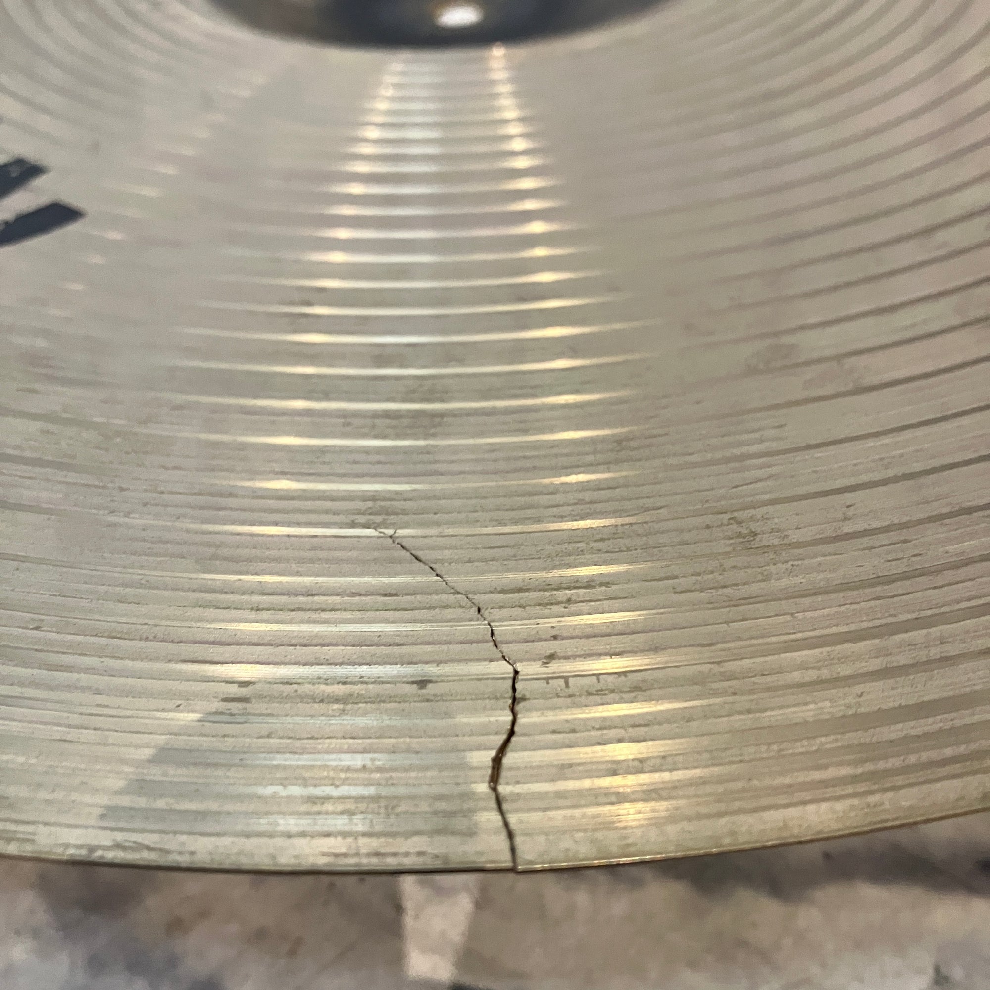 Sabian AA Metal Crash 19" CRACKED Crash Ride Cymbal