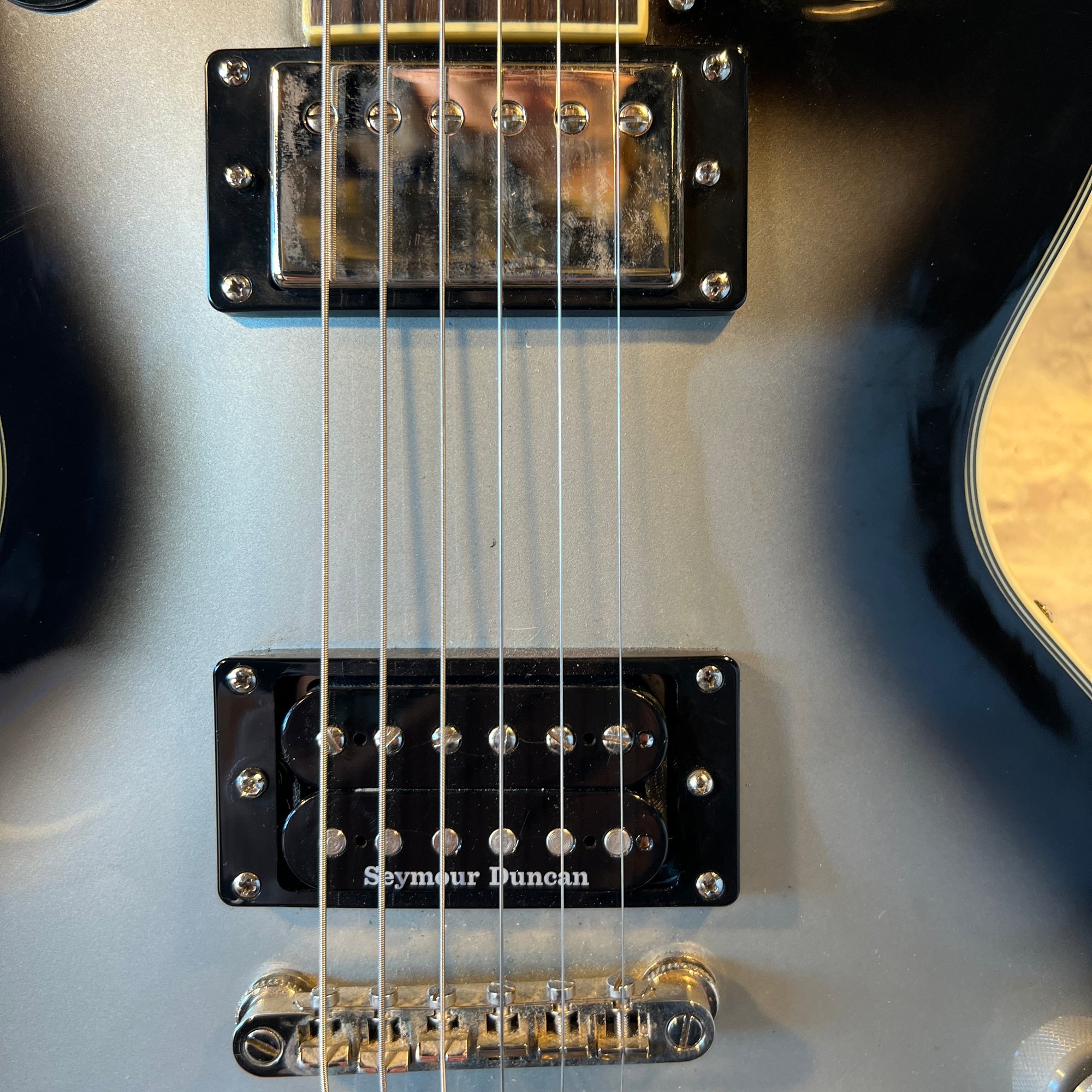 Epiphone Les Paul Custom Pro Silver Burst Upgraded Electric Guitar