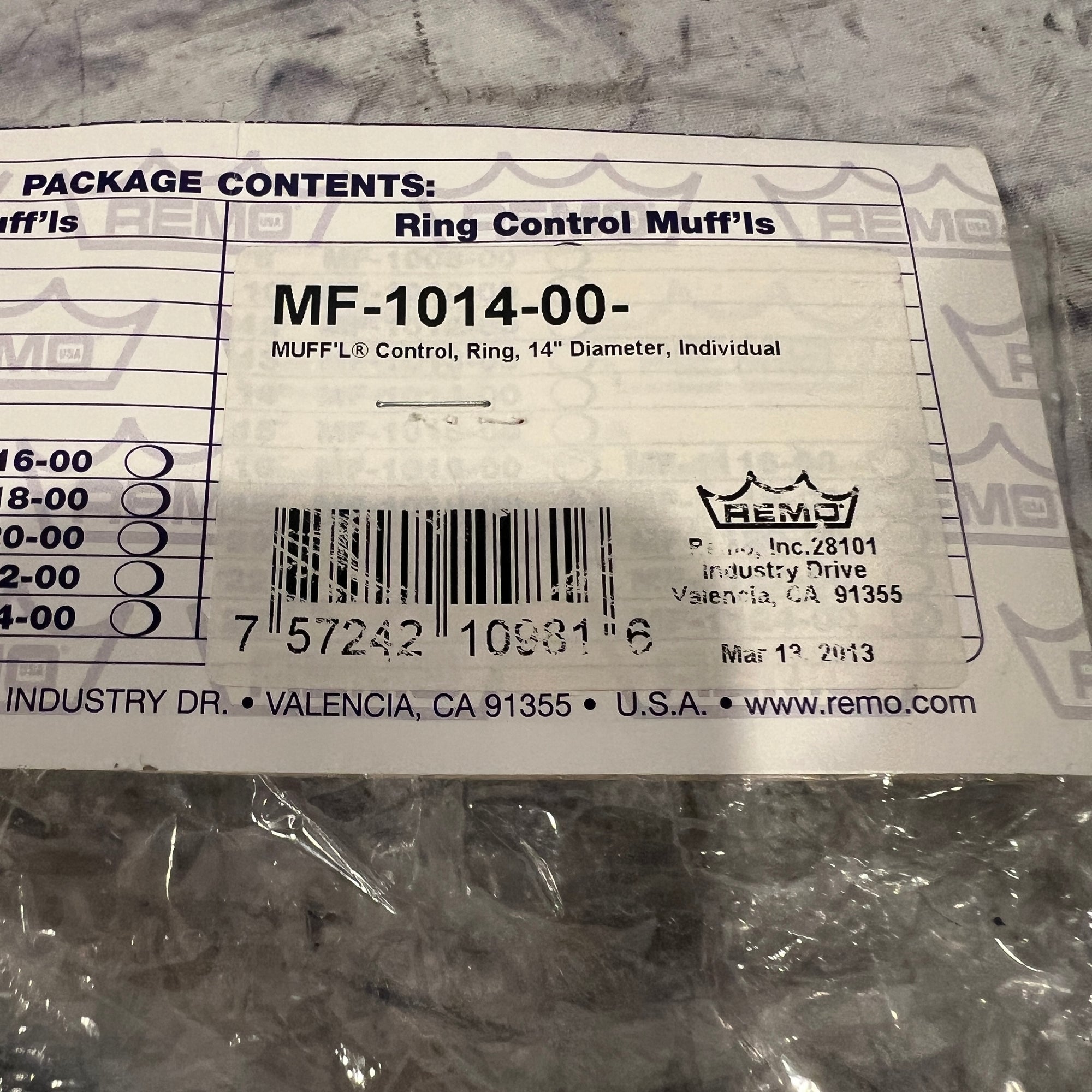 Remo MF-1014-00 14 Muffle Ring