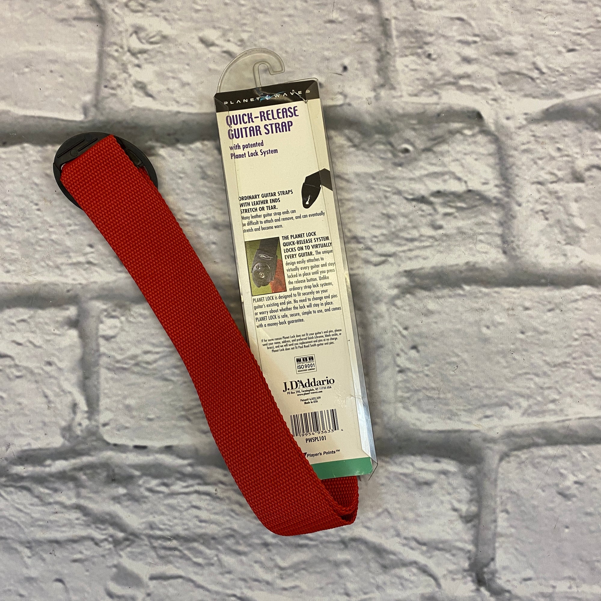 Planet Waves PWSPL101 Quick-Release Guitar Strap- Red